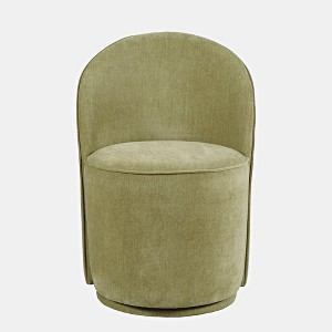 Jofran,Landon Mid-Century Modern Upholstered Swivel Dining Chair (Set of 2) - 1 of 4