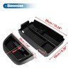 Unique Bargains Dashboard Organizer Insert Tray Armrest Storage Box for Ford Bronco Sport Black 2 Pcs - image 3 of 4