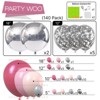 PartyWoo Balloon Decoration Kit Dusty Pink Pastel Peach Light Pink 140 pcs - 3 of 4