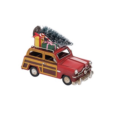 Gallerie II Christmas Woodie Car Fig