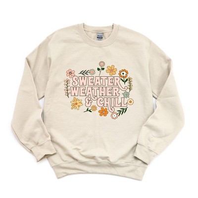 Simply Sage Market Women's Graphic Sweatshirt Sweater Weather and Chill
