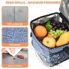 Tirrinia Insulated Small Lunch Bag with Adjustable Shoulder Strap, Leakproof Reusable Lunch Cooler Bag, Portable Lunch Boxs for Back-To-School - 4 of 4