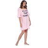 Casual Nights Women's Short Sleeve Printed Scoop Neck Sleep Tee - 2 of 4