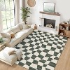 Area Rug Living Room Rugs - Washable Modern Abstract Soft Thin Large Rug Indoor Floor No Slip Rug Carpet for Bedroom Under Dining Table - 3 of 4