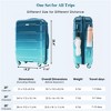 BEAFUP 5-Piece Hard Shell Luggage Set with Spinner Wheels and TSA Lock - 20", 24", 28" Lightweight Suitcases and Travel Bag with USB Port for Travel - 3 of 4
