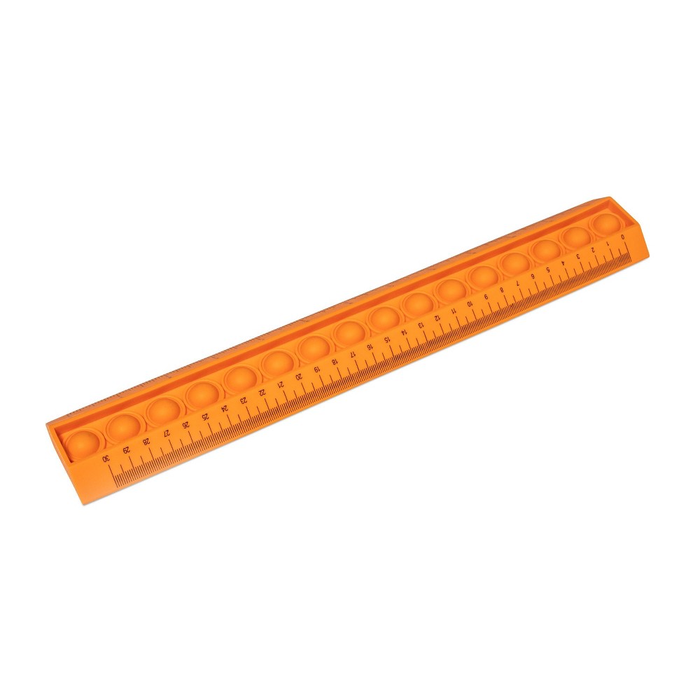 12" Plastic Fashion Ruler Orange - up & up