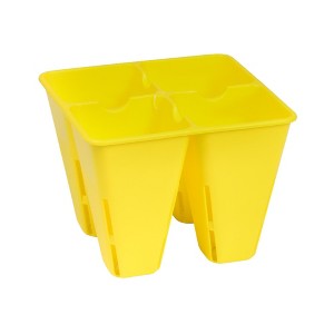 SUNPACK Plastic Seed Starting 4-Cell Square Plug Insert, 5" - 1 of 2