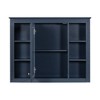 NicBex Modern Wall-Mounted Bathroom Storage Cabinet, Mirror with 6 Adjustable Open Shelves, Space-Saving Mirror Medicine Cabinet for Toiletries - 3 of 4