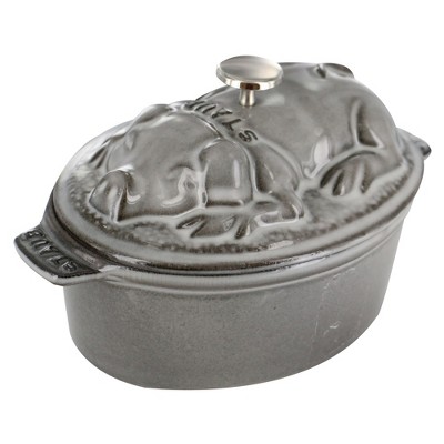 Staub Cast Iron Dutch Oven 5-qt Tall Cocotte, Made in France, Serves 5-6,  Graphite