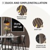 Cesicia Black Faux Wood Wall Panels, 94.5'' x 11.5'' Sound Absorbing Acoustic Panels, Wood Slat Wall Panels for Interior Wall Decor, polyester - 3 of 4