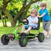 Infans 4 Wheel Pedal Powered Go Cart for Kids with Steering Wheels & Adjustable Seat, Safety Hand Brake, Non-Slip Tires, Ride On Pedal Car - 3 of 4