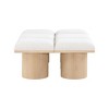Meridian Furniture,Pavilion Boucle Fabric Bench - 3 of 4