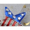 Anna-Kaci Crystal Rhinestone 4th of July American USA Flag Patriotic Pin Brooch - 4 of 4