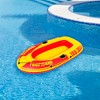 Pool Central 72" Inflatable 1-Person "Tropicana 100" Inflatable Single Boat - Red and Yellow - 2 of 4