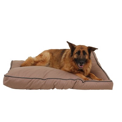 Carolina Pet Company Solid Faux Gusset Jamison Dog Bed - Tan