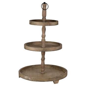 Woodruff 3-Tier Round Serving Tray - A&B Home