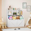 Whizmax Kids Bookshelf, Bookcase Footboard, Toy Storage Cubby, Children's Toy Shelf, 35.4" L Toy Storage Cabinet, Fit for Children's Room, Playroom - 2 of 4