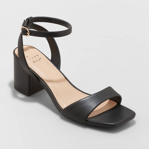 Cheap black heels with ankle outlet strap