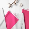 Bacati - Mix N Match Solid Fuchsia Band Window Valance - 2 of 4