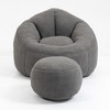 Racxily High Pressure Foam Sofa Chair, Soft Foam-Filled Sofa with FootrestSuper Fibre Material, Luxurious Comfort, Indoor Use (Living Room/Bedroom) - 4 of 4