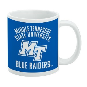 Middle Tennessee State Blue Raiders Ceramic Coffee Mug Novelty Gift Mugs for Coffee Tea and Hot Drinks 11oz White - 1 of 4