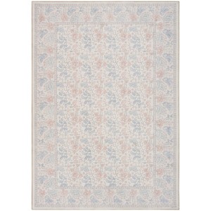 Nourison Botanical Washables Bordered Indoor Flatweave Rug - 1 of 4