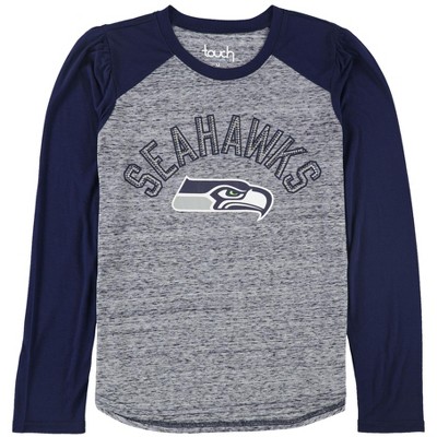 Touch by G-III Womens Seattle Seahawks Embellished T-Shirt, Blue, Medium
