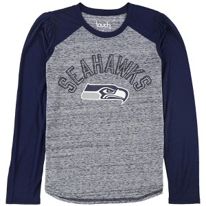 Touch by G-III Womens Seattle Seahawks Embellished T-Shirt, Blue, Medium - 1 of 2