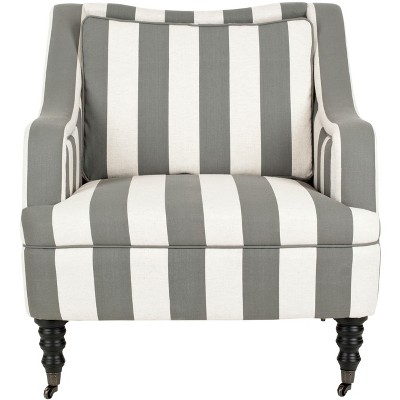 Homer Arm Chair - Blue/White - Safavieh