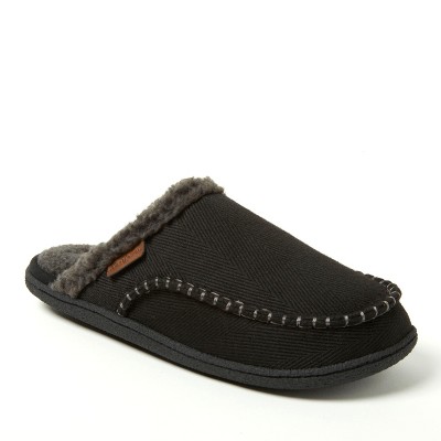 Dearfoams Men's Matthew Moccasin Toe Scuff House Slipper