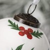 4"H Sullivans Christmas Holly Berry Ball Ornament  Multicolor - 2 of 2