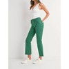 Women's High Rise Tonal Crop Flare Green Jeans - JUST BLACK DENIM - 3 of 4