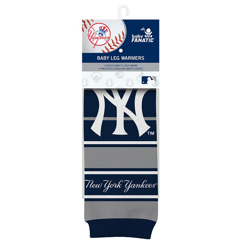 Baby Fanatic Officially Licensed Toddler & Baby Unisex Crawler Leg Warmers - MLB New York Yankees, 1 of 7