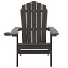 Sonkuki Patio Outdoor Folding Plastic Wood Adirondack Chair, Weather Resistant for Lawn, deck and Backyard - 2 of 4