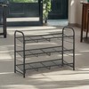Shoe Rack, 3 Tier Shoe Organizer for Closet, Holds up to 12 Pairs of Shoes, Shoe Rack for Front Door Entrance - 3 of 4