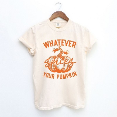 Simply Sage Market Women's Retro Whatever Spices Your Pumpkin Short Sleeve Garment Dyed Tee