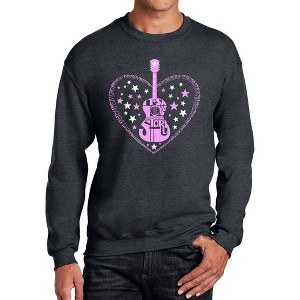LA Pop Art It's A Love Story - Men's Word Art Crewneck Sweatshirt - 1 of 4