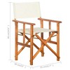 vidaXL Foldable Director's Chair - Solid Acacia Wood, Weather-Resistant, Polyester Seat, Backrest, - 2 of 4