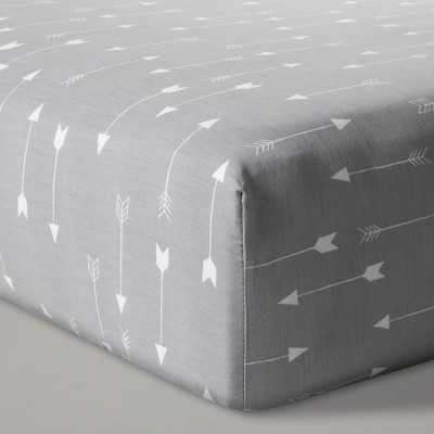 gray crib sheets