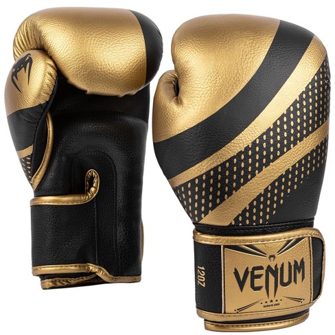 Venum Contender Hook and Loop Training Boxing Gloves - 16 oz. - Black/Gold  - Yahoo Shopping