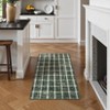 Modern Checkered Area Rug Farmhouse Geometric Print Rugs for Living Room Bedroom Low Pile Non-Slip Rug - 2 of 4