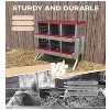 GustoWave  6-Compartment Chicken Nest Box  Hens Laying Nest with Metal Legs and 8 Fake Training Eggs - 4 of 4