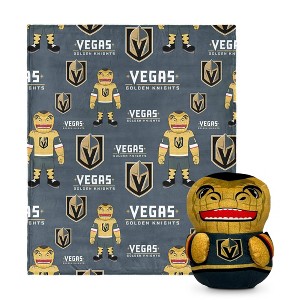 NHL Vegas Golden Knights Mascot Silk Touch Throw Blanket and Hugger - 1 of 3