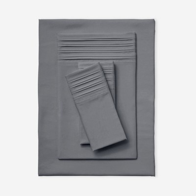 BrylaneHome Microfiber Pleated Hem Sheet Set