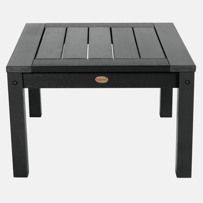 Luxurious Pocono Black Synthetic Wood Side Table