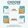Pillowflex Synthetic Down Alternative Pillow Insert White - Chop - 2 of 4