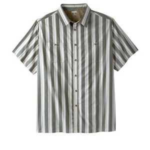 KingSize Men's Big & Tall Striped Short-Sleeve Sport Shirt - 1 of 4