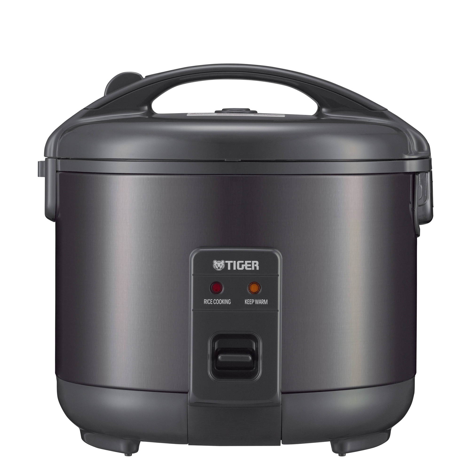 Tiger 10 Cup Capacity White Rice Cooker Obsidian Black