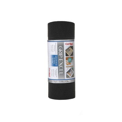 Con-Tact Brand Grip Excel Grip Non-Adhesive Shelf Liner - Black (12''x 14')