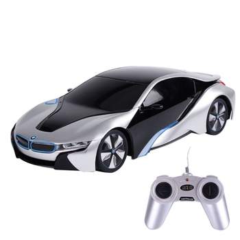 Link 1:24 RC BMW I8 Concept Radio Remote Control RC Sports Car - Silver - Ready! Set! Go!